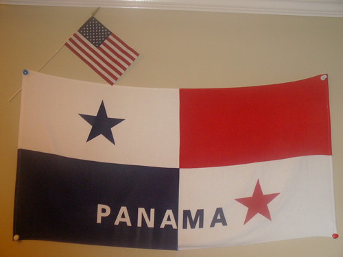 Panama and U.S Flags