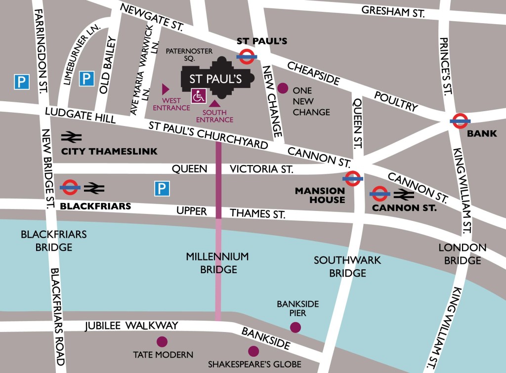 How to find St. Paul Cathedral in London